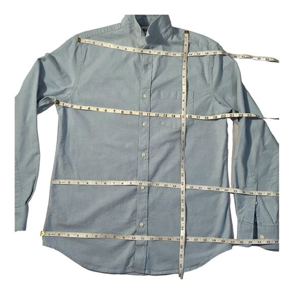 Old Navy The Oxford Shirt Men’s Blue Long Sleeve Button Down  Size MEDIUM - Picture 8 of 14